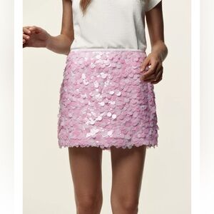Zara SEQUIN MINI SKIRT
